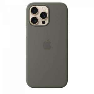 Silicone case with MagSafe for iPhone 16 Pro Max - Stone Gray kép