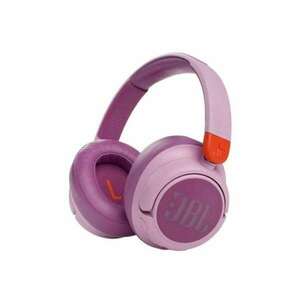 JBL JR460NC (Zajszűrős vezeték nélküli, bluetooth fejhallgató gyerekeknek), pink kép