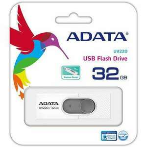 ADATA Pendrive, 32GB, USB 2.0, ADATA "UV220", fehér kép