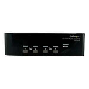 StarTech.com 4 Port DVI VGA Dual Monitor KVM Switch USB with Audio and USB 2.0 Hub (SV431DDVDUA) - KVM / audio / USB switch - 4 ports (SV431DDVDUA) kép