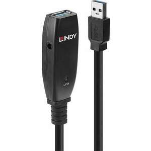 Lindy 43322 USB kábel 15 M USB 3.2 Gen 1 (3.1 Gen 1) USB A Fekete (43322) kép