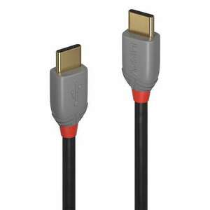 LINDY 3m USB 2.0 Type C kábel, Anthra Line kép