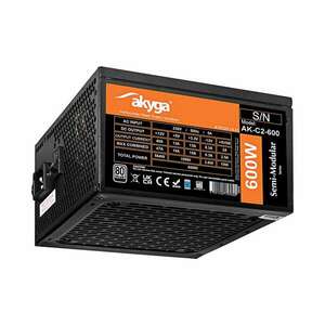 Akyga 600W AK-C2-600 80+ Tápegység kép