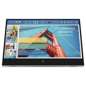 HP E14 G4, 1B065AA Monitor hordozható, 14" FHD AG IPS 1920x1080, 16: 9, 800: 1, 400cd, 5ms, DisplayPort, ezüst kép