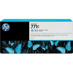 HP 771C 775 ml-es DesignJet tintapatron világos ciánkék (B6Y12A) (B6Y12A) kép