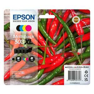 Epson 503XL tintapatron 4 dB Eredeti Nagy (XL) kapacitású Fekete, Cián, Magenta, Sárga (C13T09R64010) kép