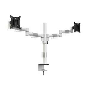 MULTIBRACKETS Asztali konzol (2 képernyős), M VESA Deskmount Officeline Dual White (15-30", max.VESA: 100x100 mm, 8 kg) kép