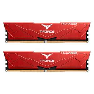 TeamGroup 64GB / 5200 T-Force Vulcan Red DDR5 RAM KIT (2x32GB) (FLRD564G5200HC40CDC01) kép