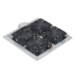 Legrand Rackszekrény ventilátor 19" - 4 ventilátor, termosztát, 320m2 /óra, (Linkeo álló rack szekrényekhez) kép