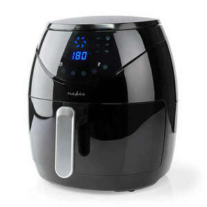 Nedis Air Fryer XXL Digitális forrólevegős olajsütő, 6, 5 literes, 1800 W (KAAF250EBK) kép