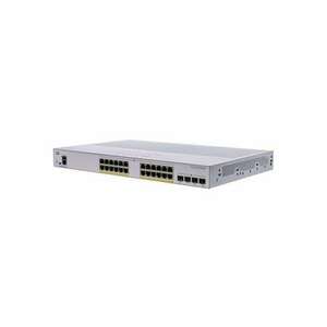 Cisco CBS350-24P-4G 24x GbE PoE+ LAN 4x SFP port L3 menedzselhető PoE+ switch kép