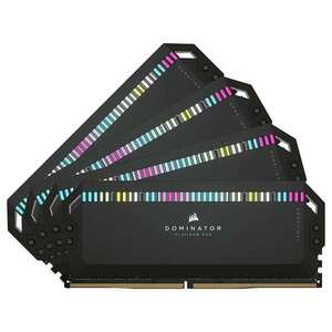 Corsair 64GB / 5200 Dominator Platinum RGB Black DDR5 RAM KIT (4x16GB) kép