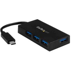 StarTech.com 4 portos USB 3.0 Hub fekete (HB30C4AFS) kép