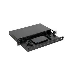 Nikomax optikai patch panel 48 port 1U 19" fekete (NMF-RP48LC-CS-1U-BK) kép