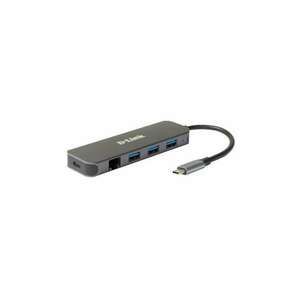 D-Link DUB-2334 3 portos USB HUB + USB-C + Ethernet kép