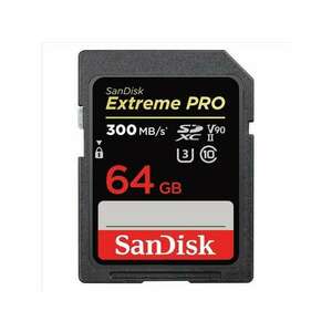 Sandisk 64GB SD (SDXC Class 10 UHS-II U3) Extreme Pro memória kártya kép