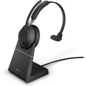 Jabra Evolve2 65 UC Mono Bluetooth Headset + Charging Station Black kép