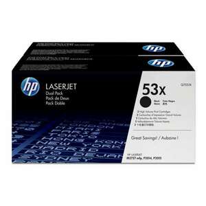 HP Q7553XD fekete toner dupla csomag (Q7553XD) kép