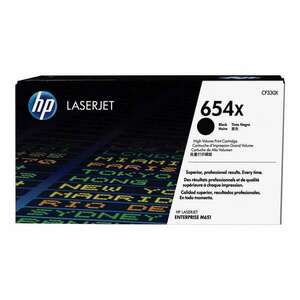 HP 654X - High Yield - black - original - LaserJet - toner cartridge (CF330X) (CF330X) kép