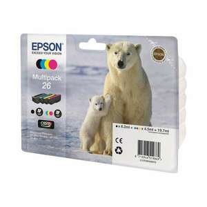 Epson 26 Multipack - 4-pack - black, yellow, cyan, magenta - original - ink cartridge (C13T26164010) kép