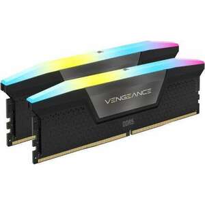 CORSAIR DDR5 5600MHz 64GB (2x32GB) XMP VENGEANCE RGB RAM, fekete kép