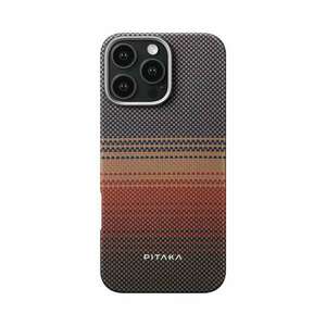 Pitaka Tactile Woven tok SUNSET Apple iPhone 16 Pro Max készülékhez - MagSafe rögzítéssel (KI1601SUM) kép