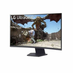 LG Monitor 32" Gamer - 32GS60QC-B (Ívelt, VA, 16: 9; 2560x1440; 180Hz; 1ms; 300cd; HDMIx2; DP; FreeSync; HDR10; sRGB99%) kép