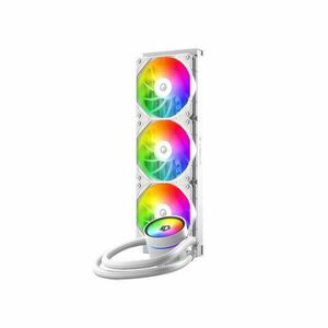 ID-Cooling CPU Water Cooler - ZOOMFLOW 360 XT V2 WHITE (25dB; max. 115, 87 m3/h; 3x12cm, A-RGB LED, fehér) kép