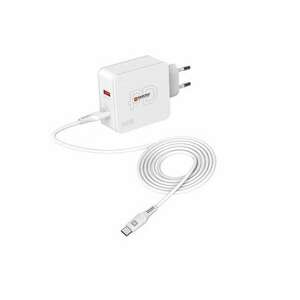 Skross 48W PD USB A/USB C fehér gyorstöltő + USB C kábel kép