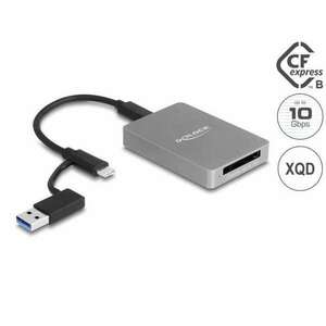 Delock USB Type-C kártyaolvasó CFexpress vagy XQD memóriakártyákhoz (91008) (delock91008) kép