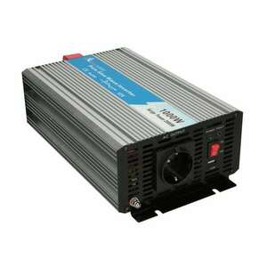 Extralink VOLTAGE CONVERTER 12V - 230V, 1000W, PURE SINUS OPIP-1000W áramátalakító és inverter Automatikus Alumínium kép