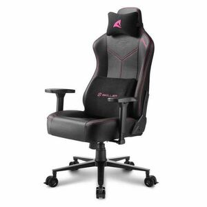 Sharkoon Gamer szék - Skiller SGS30 Black/Pink (állítható magasság; állítható kartámasz; szövet; acél talp; 130kg-ig) kép