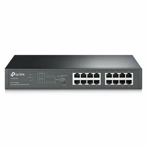 TP-Link TL-SG1016PE 16port GbE LAN PoE+ SMART menedzselhető asztali Switch kép