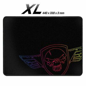 Spirit of Gamer Egérpad - Darkskull Mouse Pad - King Size (430 x 330 x 3mm; varrott szélek; fekete) kép