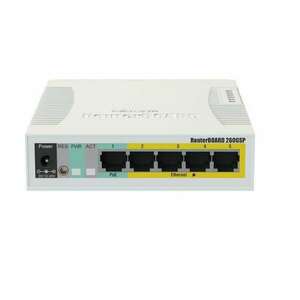 MikroTik 5 portos gigabites switch RB260GSP kép