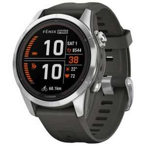 Garmin fenix 7S Pro – Solar Edition okosóra grafitszínű szíjjal (010-02776-01) (010-02776-01) kép