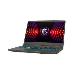 MSI Gaming NB Thin 15 B12VE-1468, 15.6" FHD 144Hz, i7-12650H, 16GB, 512GB M.2, RTX 4050 6GB, NOOS, Fekete kép