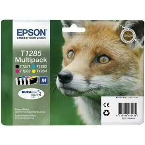 T12854010 Tintapatron multipack Stylus S22, SX125 nyomtatókhoz, EPSON, b+c+m+y, 16, 4ml kép