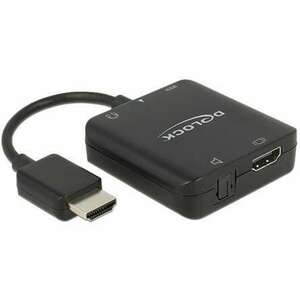 DeLOCK HDMI apa - 3.5mm Jack + Toslink anya Extractor- Fekete kép