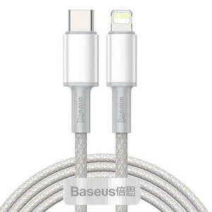 Baseus USB Type C - Lightning PD 20W kábel 1m fehér (CATLGD-02) kép