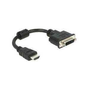 Delock 65327 HDMI apa - DVI 24+1 anya 20cm adapter kép