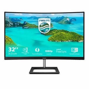 PHILIPS Ívelt VA Monitor 31.5" 322E1C, 1920x1080, 16: 9, 250cd/m2, 4ms, VGA/HDMI/DisplayPort kép