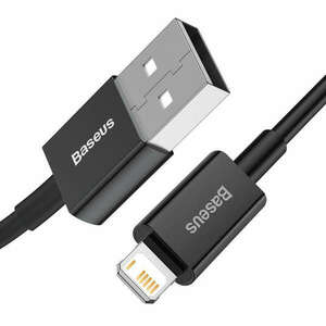 Baseus Superior adat és töltőkábel, USB / Lightning, 2, 4A, 1m, Fekete kép