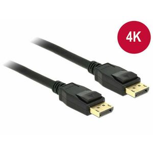 Delock Kábel Displayport 1.2 dugó &gt; Displayport dugó 4K 3 m kép