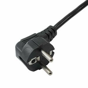 Akyga Power Cord AK-NB-01A for notebooks IEC C5 250V/50Hz 1, 5m Fekete CEE7/7 C5 csatlakozó kép