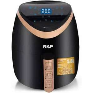 Raf forró levegős sütő/air fryer , digitális kijelző , érintőképernyős , 5.8 L , 1500W , R.5234B kép