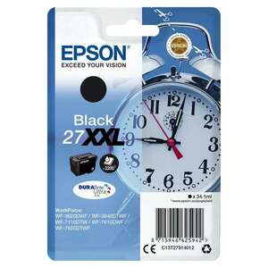 Epson 27XXL T2791 Black tintapatron eredeti C13T27914012 Ébresztőóra kép