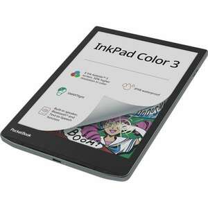 POCKETBOOK e-Reader - INKPad COLOR 3 (7, 8"E Ink Kaleido, Cpu: 1, 8GHz, 1GB, 32GB, 2900mAh, BT, wifi, IPX8) kép