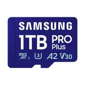 Samsung MicroSD kártya - 1TB MB-MD1T0SB/WW (PRO PLUS kártyaolvasóval, microSDXC, UHS-I, R180/W130, adapter, 1TB) kép