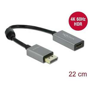 Delock Aktív DisplayPort 1.4 - HDMI átalakító 4K 60 Hz (HDR) (66436) kép